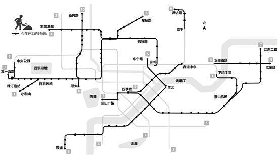 杭州9条地铁线齐开工 亚运会前均可通车运营