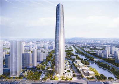 “城市之光”刷新宁波高度 它也将成为浙江第一高楼